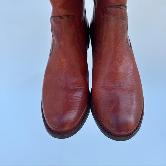 Frye Melissa button back Zip Tall Leather Boots 7.5M - Picture 8 of 12